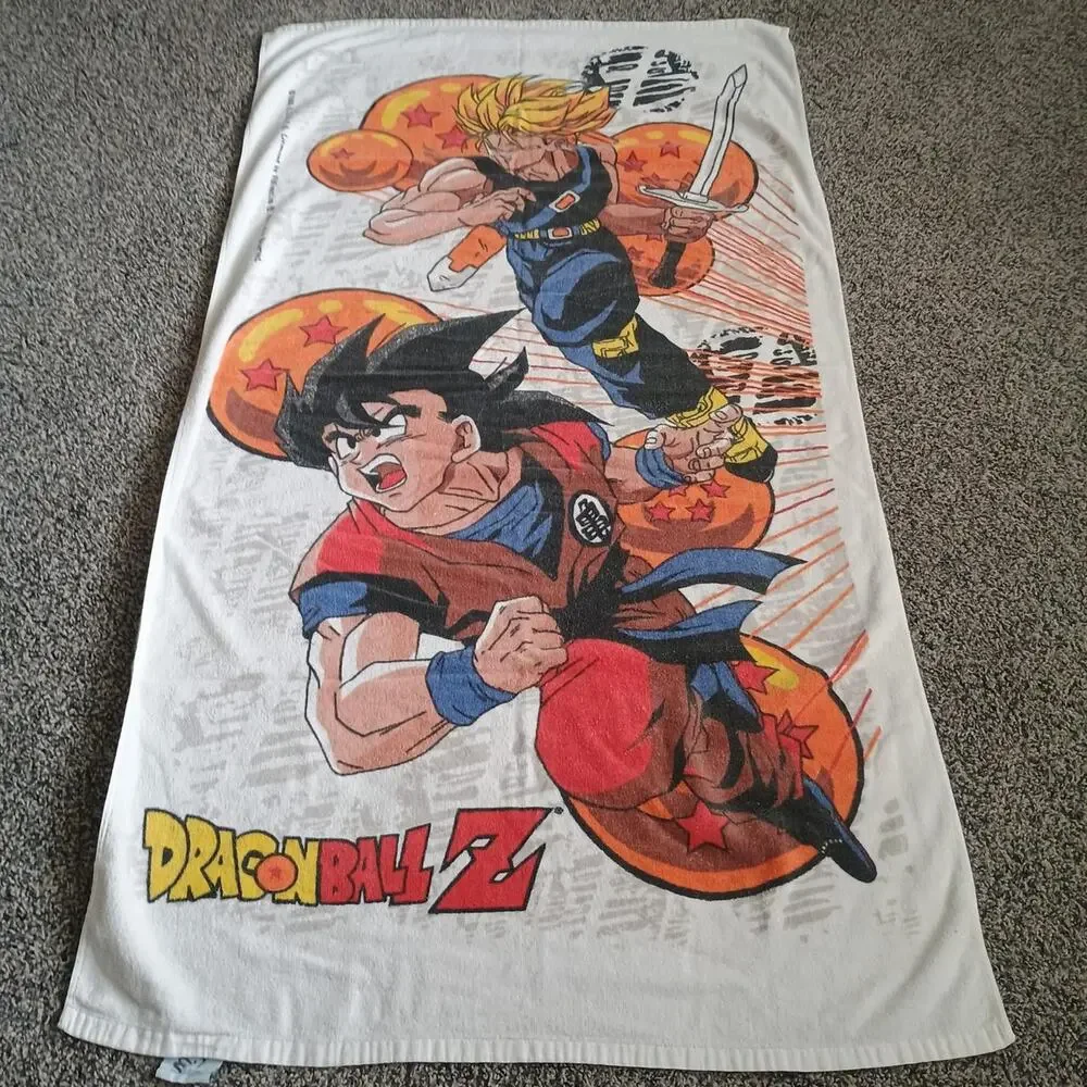 Dragon Ball Z Vintage Y2K 2000s Beach Towel Summer Anime Japan